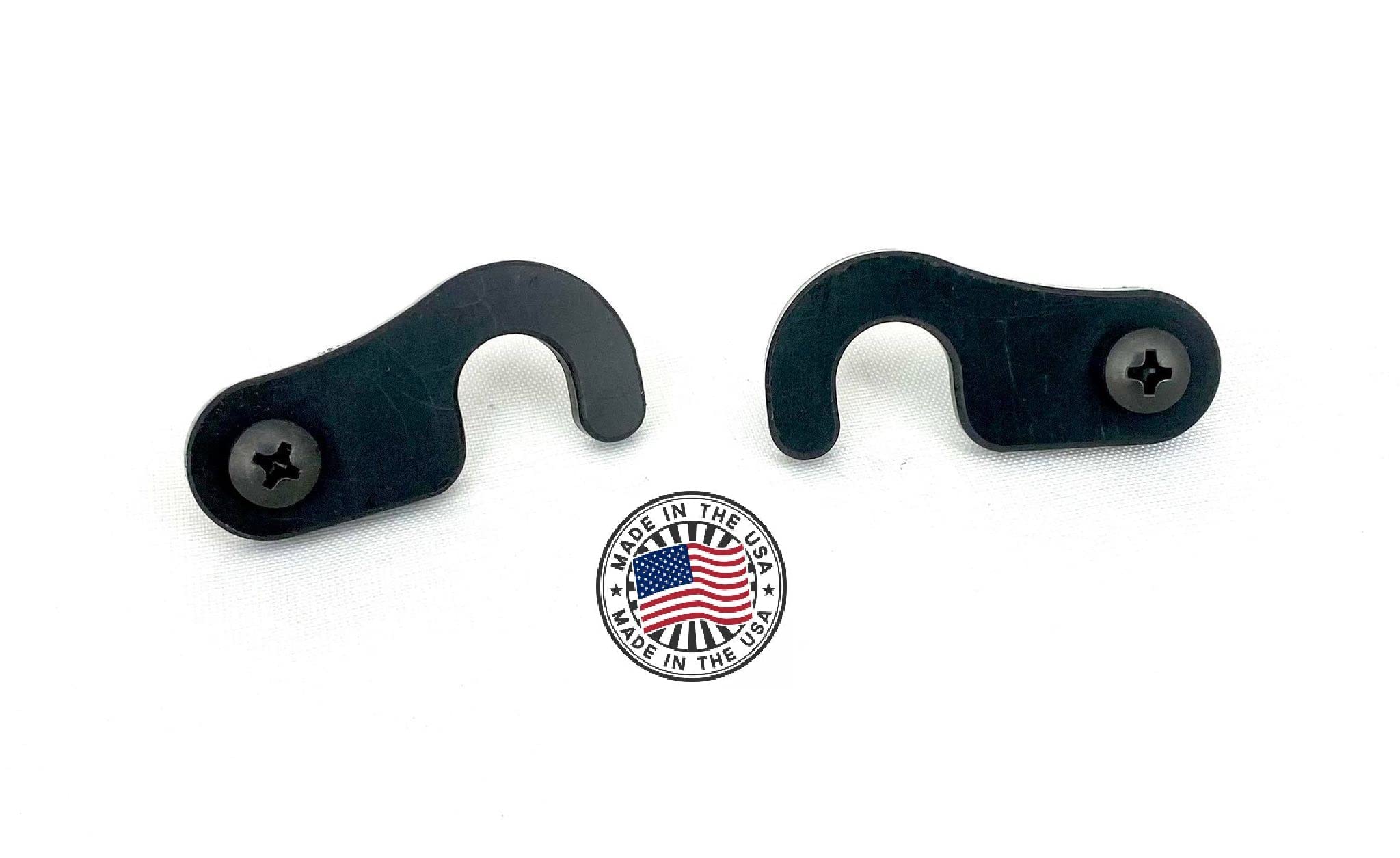 TACCOM Sun Visor clips (2) compatible for Jeep 2018 and newer JK, JL, JT Gladiator and Wrangler- PATENT PENDING