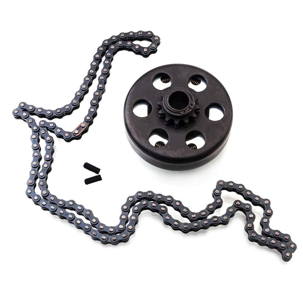 MOOSUN Centrifugal Clutch 3/4'' Bore #35 Chain 12 Tooth for Go Karts Mini Bike Replace Parts (12T Centrifugal Clutch with #35 Ch