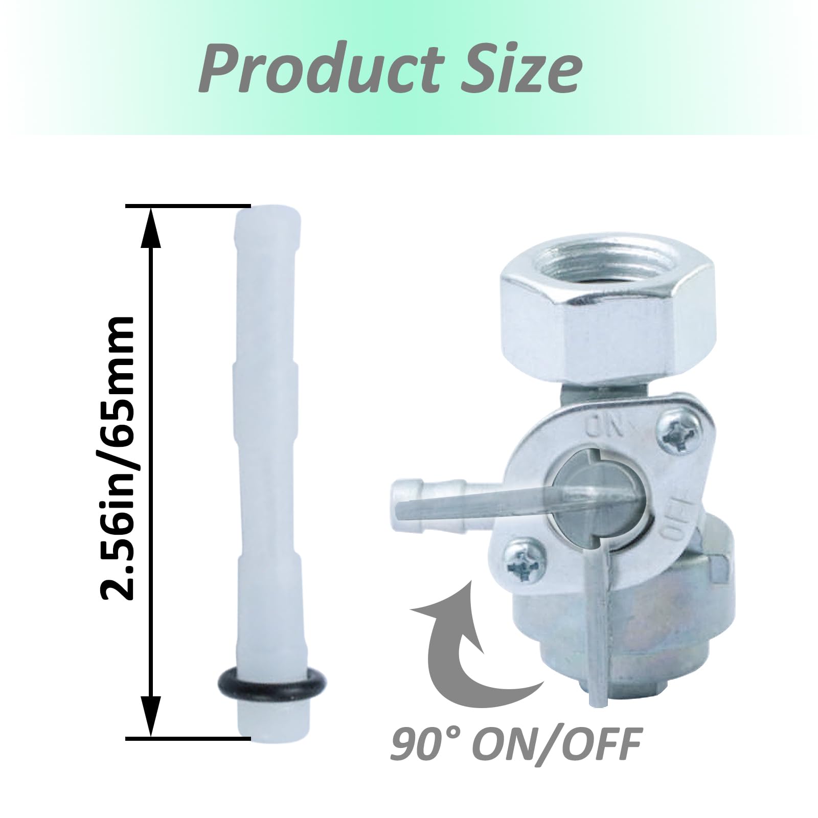 2Pcs M16X1.5Mm Generator Fuel Shut Off Petcock Valve For Predator Generac Duromax Powermate, Gasoline Generator Replacement Part