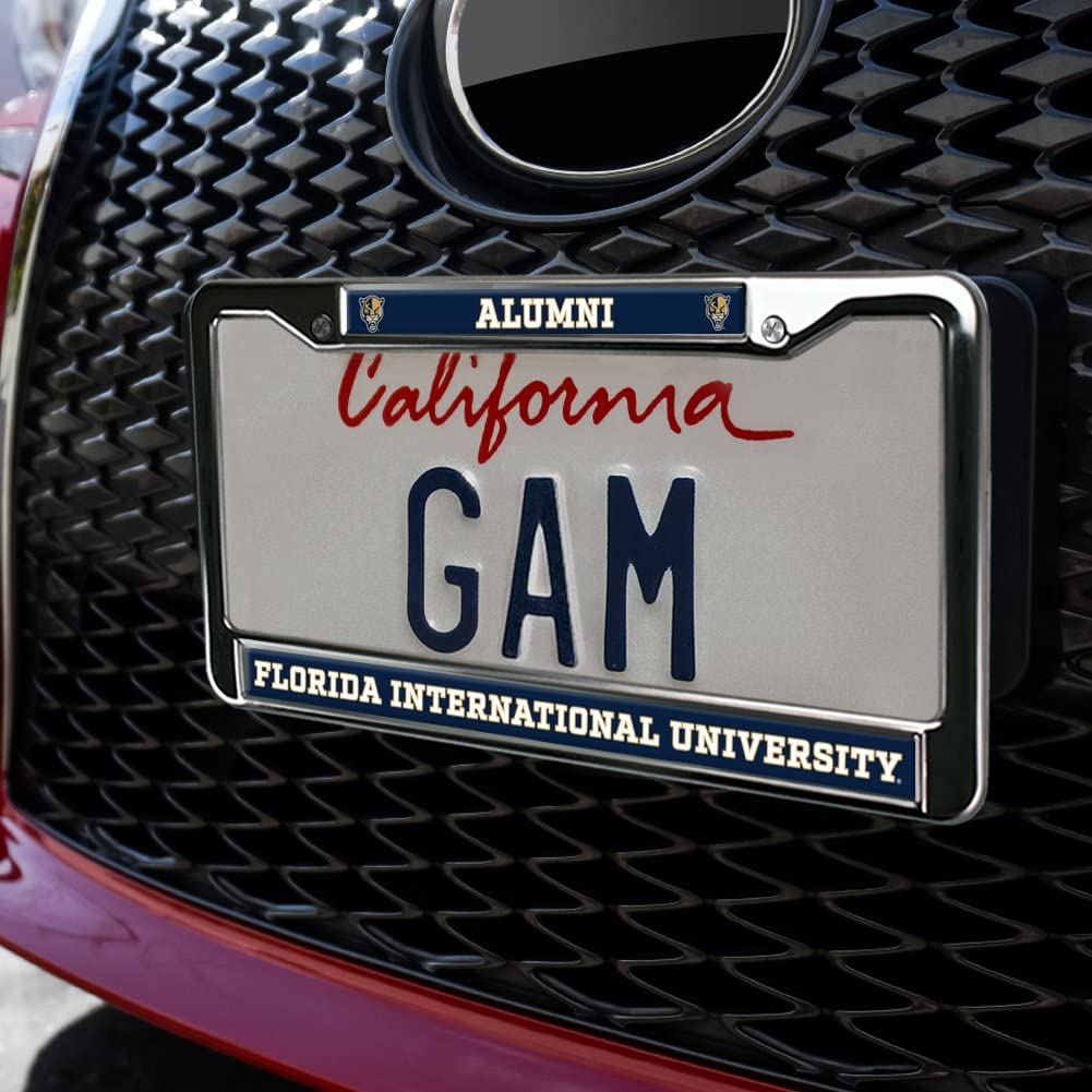 Florida International Alumni Design Full Size Standard License Plate Metal Frame