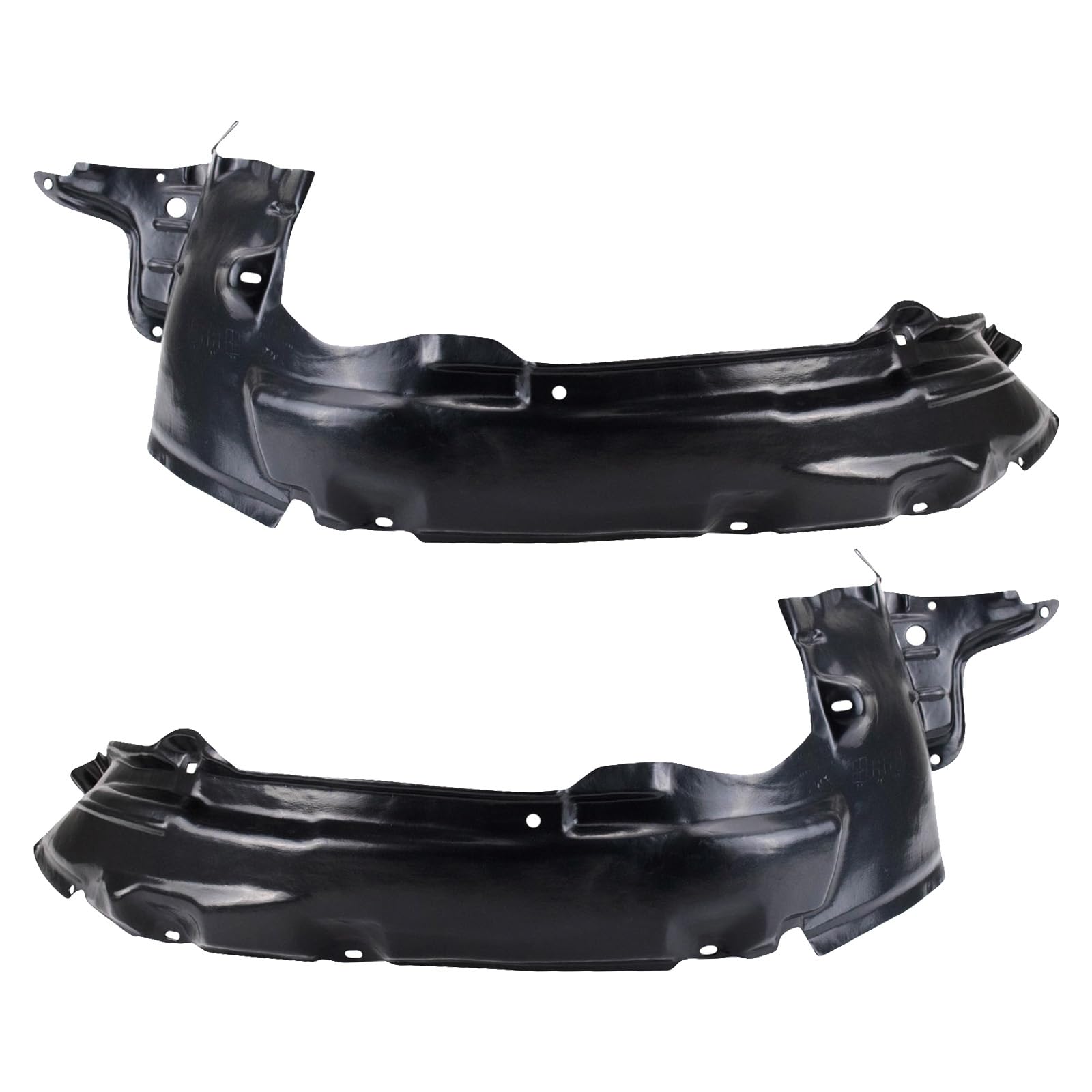 Trq Front Inner Fender Liner Set Compatible With 2001-2004 Ford Escape Fo1248110 Fo1249110