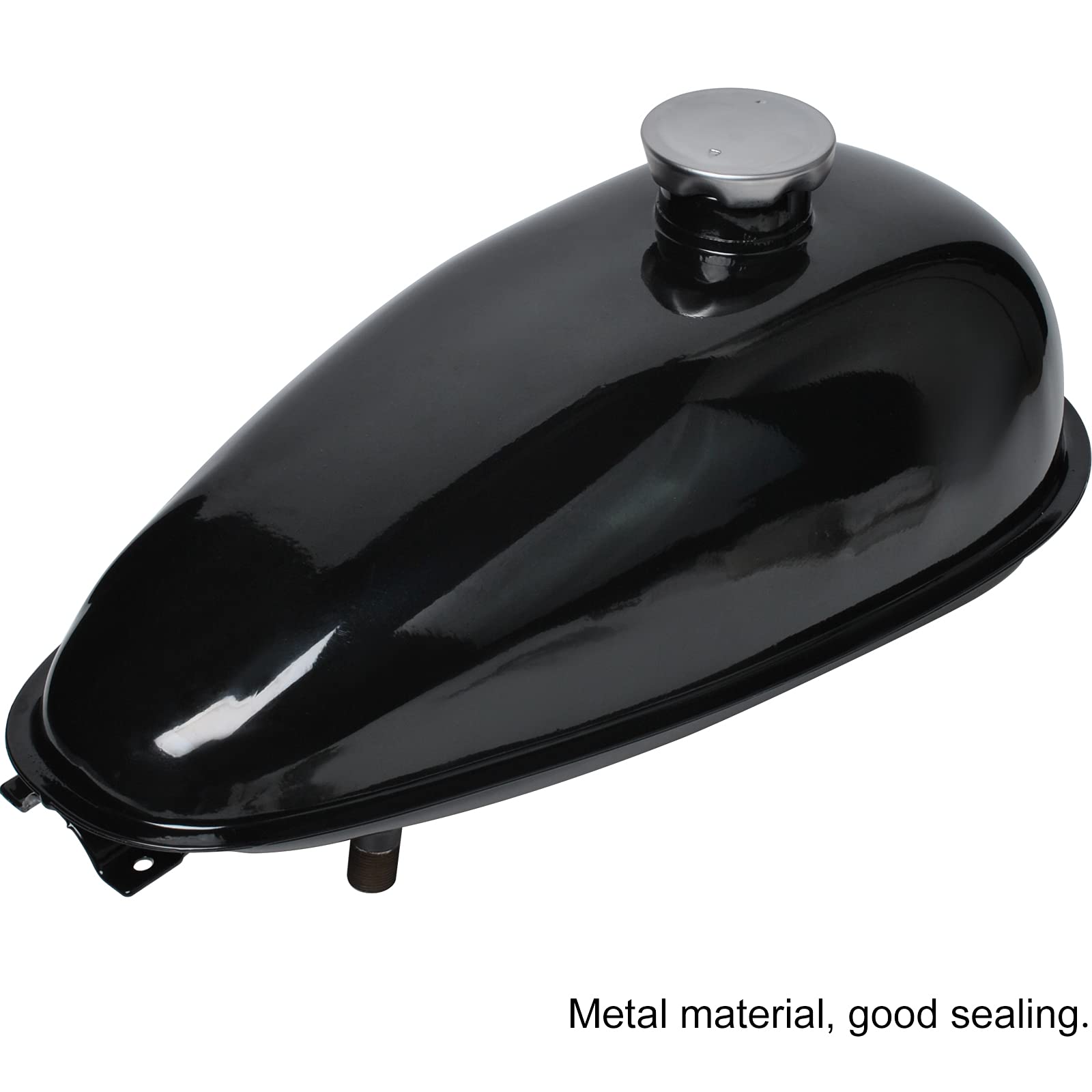 Gas Tank For Motorized Bicycle 4L Fuel Gas Tank Cap Fit For 49Cc 60Cc 66Cc 80Cc Engine Motorized Bicycle Motorcycle