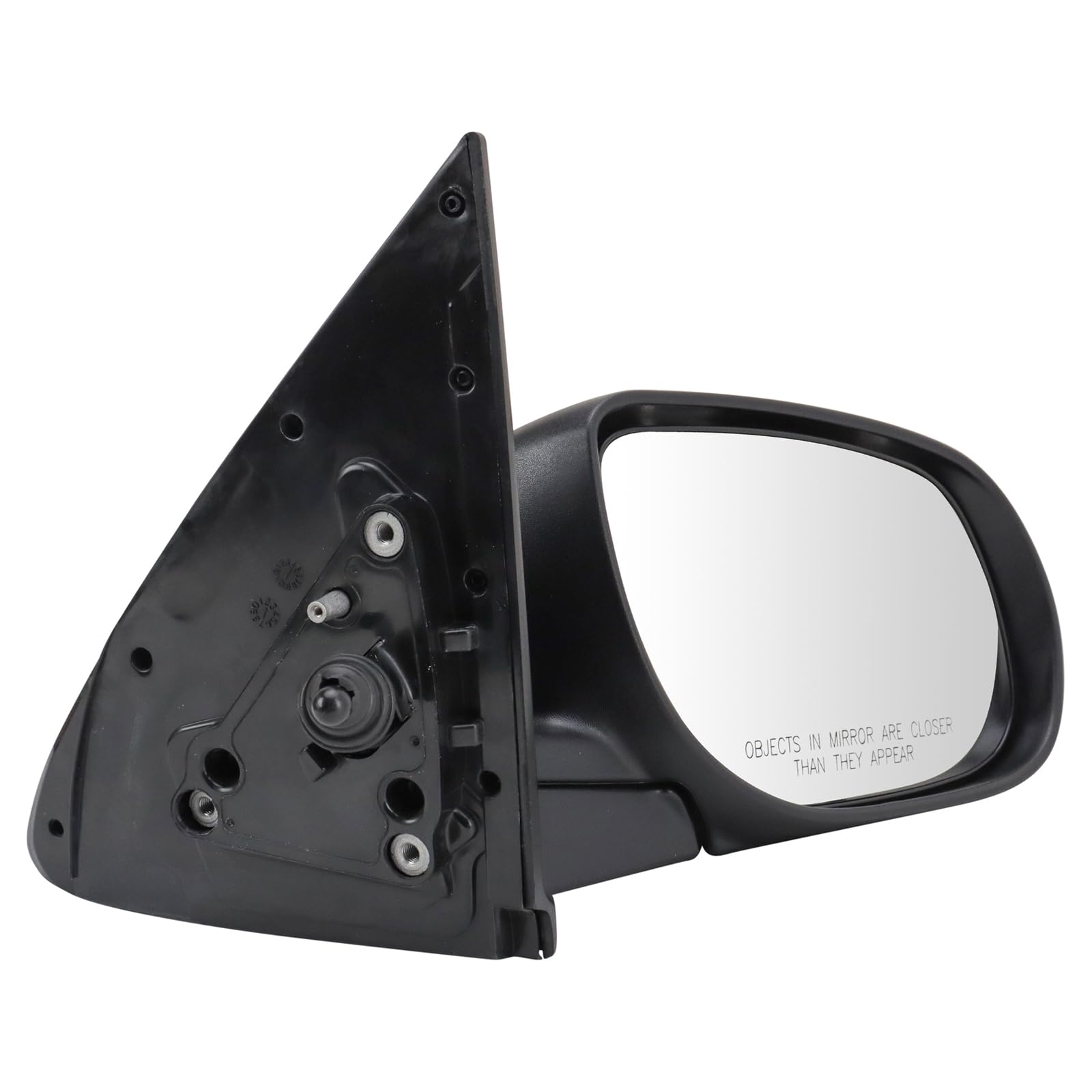 Trq Right Mirror Manual Passenger Side Compatible With 2010-2013 Kia Forte Ki1320144 Ki1321144