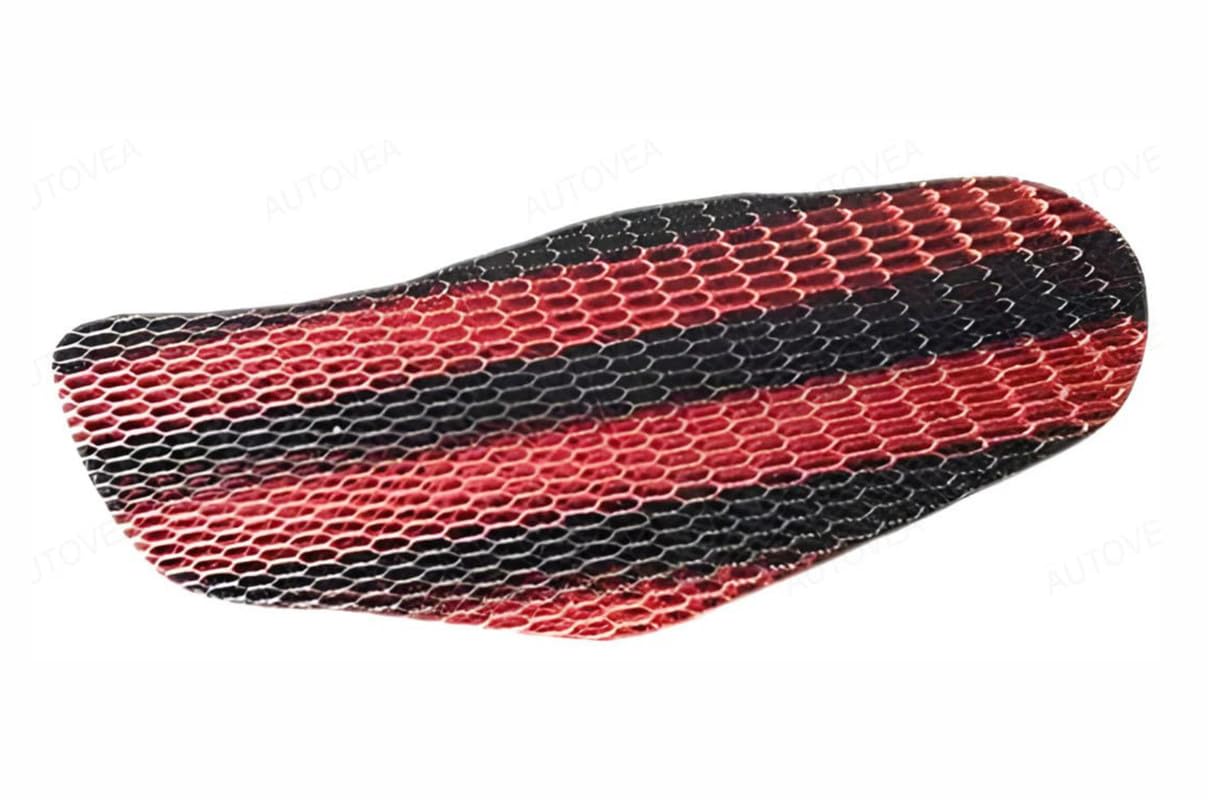 Autovea AntiSlip 3D Nylon Mesh Stretchable Net Bike/Scooty Seat Cover Cushion (Red & Black) Compatible with Hero Duet