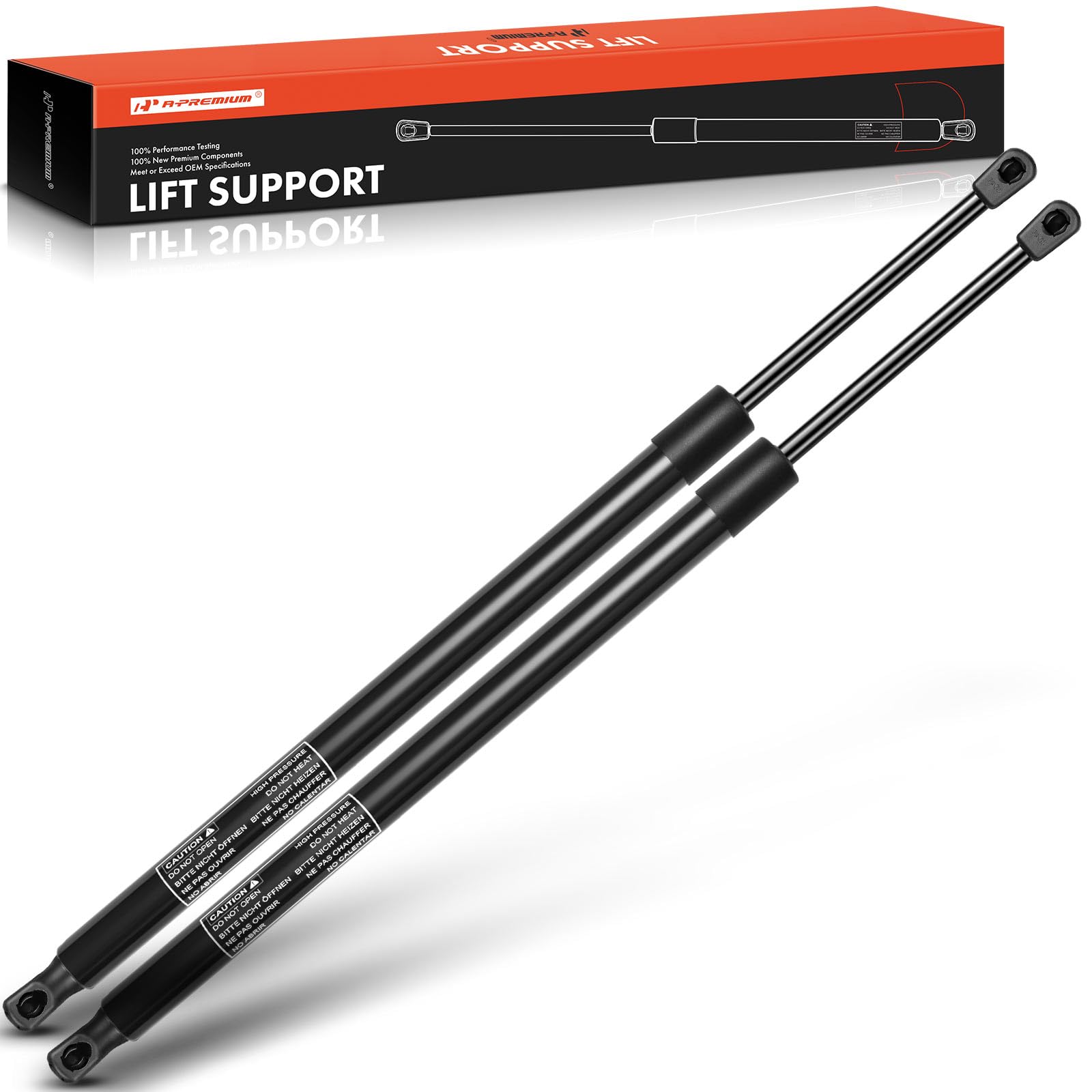 A-Premium Rear Tailgate Lift Supports Struts Compatible With Dodge Durango 2011-2017 2-Pc