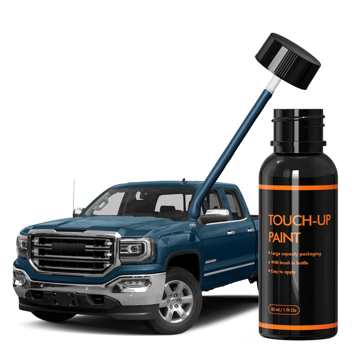 XTryfun G1K/WA409Y Deep Ocean/Stone Blue Touch Up Paint for GMC, DIY Car Paint Scratch Repair Kit, Automotive Paint, Quick & Eas