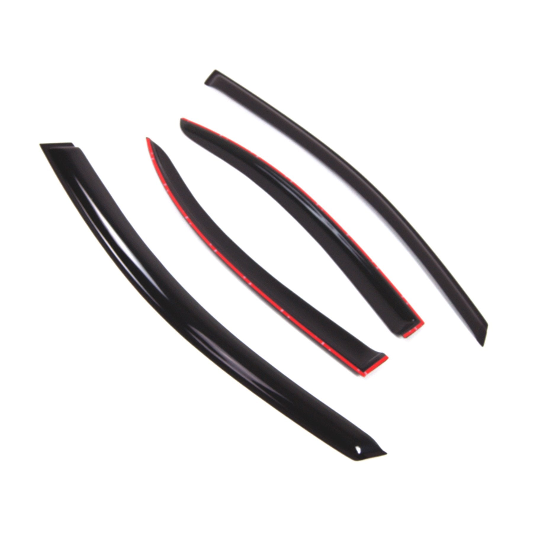 Car Window Rain Guard | Outside Mount Visors Auto Side Window Deflectors | Windows Visor Rain Shields Compatible With 2007-2017