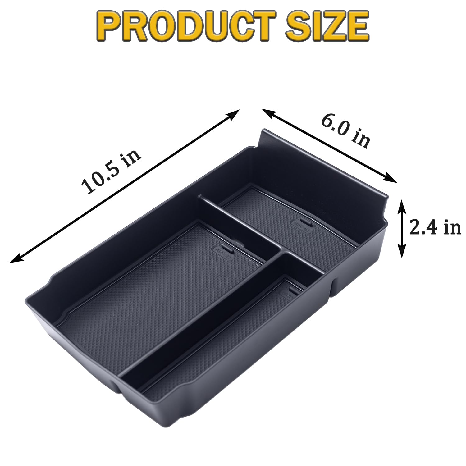 Pimcar Center Console Organizer Compatible With Honda Crv 2023 2024 2025 Accessories Cr-V Hybrid Sport Armrest Tray Abs Plastic