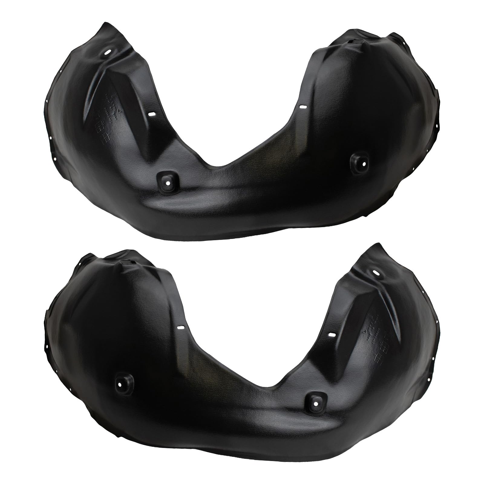 Trq Front Inner Fender Liner Set Compatible With 2005-2008 Chrysler 300 2006-2010 Dodge Charger Magnum Ch1250128 Ch1251128