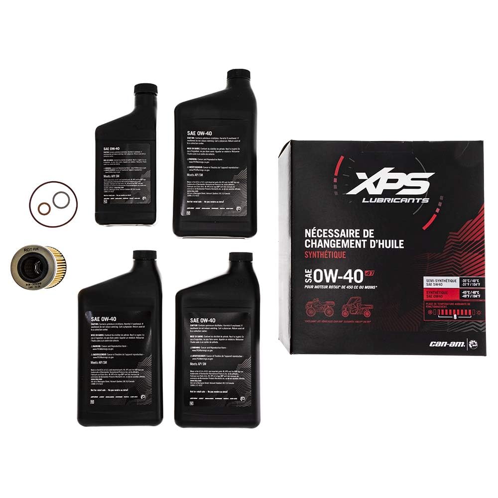 Can-Am New Oem Xps Engine Oil Change Kit 4T Ow-40 Rotax 450 Cc & Lower, 779257