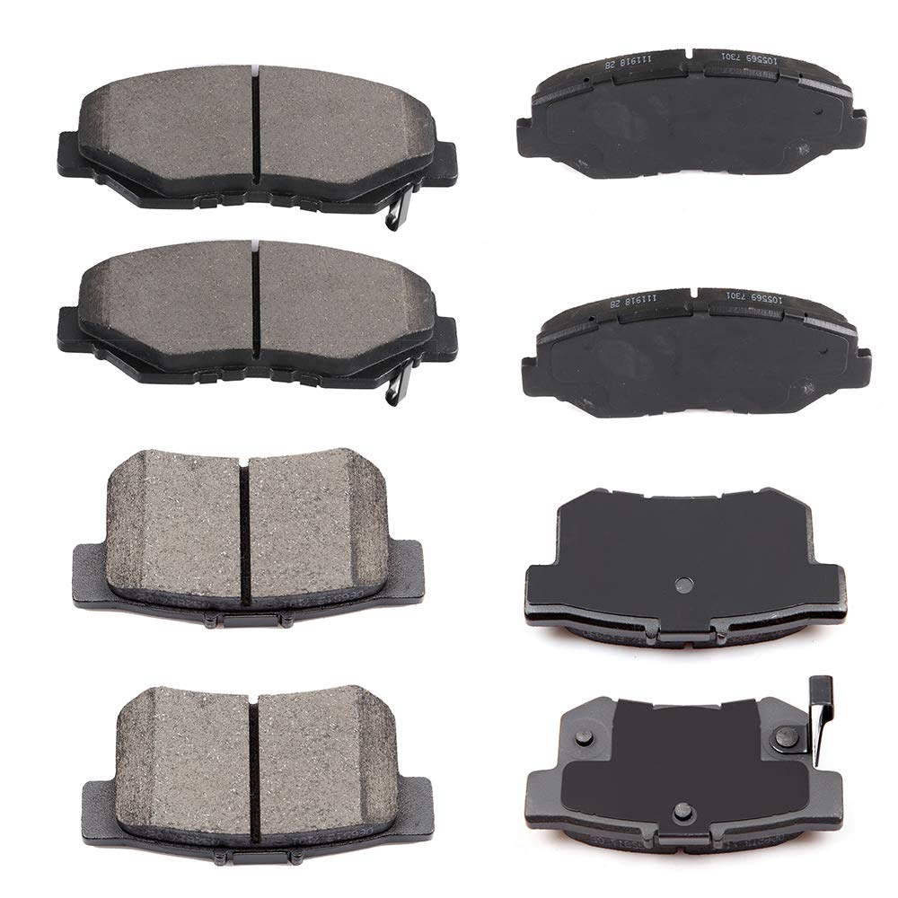 Cciyu D958 D537 Ceramic Front Rear Brake Pad Set Fit For 2013-2015 For Acura Ilx 2003-2007 For Honda For Accord 2012-2015 For Ho