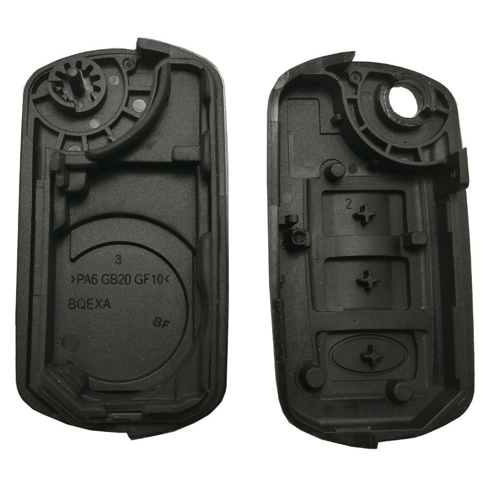 Key Fob Case Shell Fit For Land Rover Lr3 Discovery Range Rover Sport Flip Keyless Entry Remote Car Key Fob Cover Replacement Ke