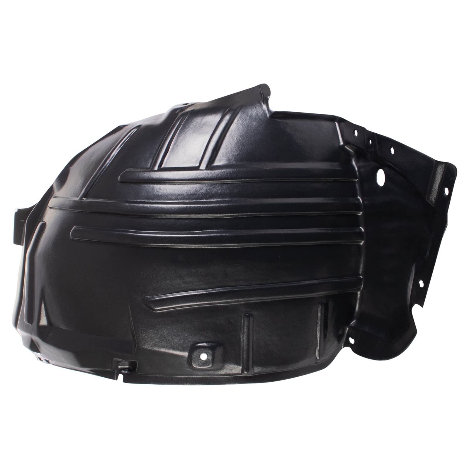 TRQ Front Right Forward Inner Fender Liner Black Passenger Side Compatible with 2008-2010 INFINITI M35 M45 IN1249121