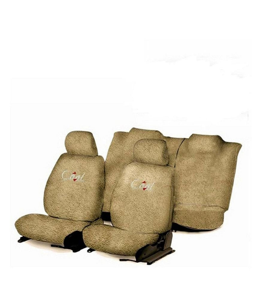 Flomaster Towelmate Seat Cover for Maruti Wagon R (Set of 3, Beige) (WV0013591_286)
