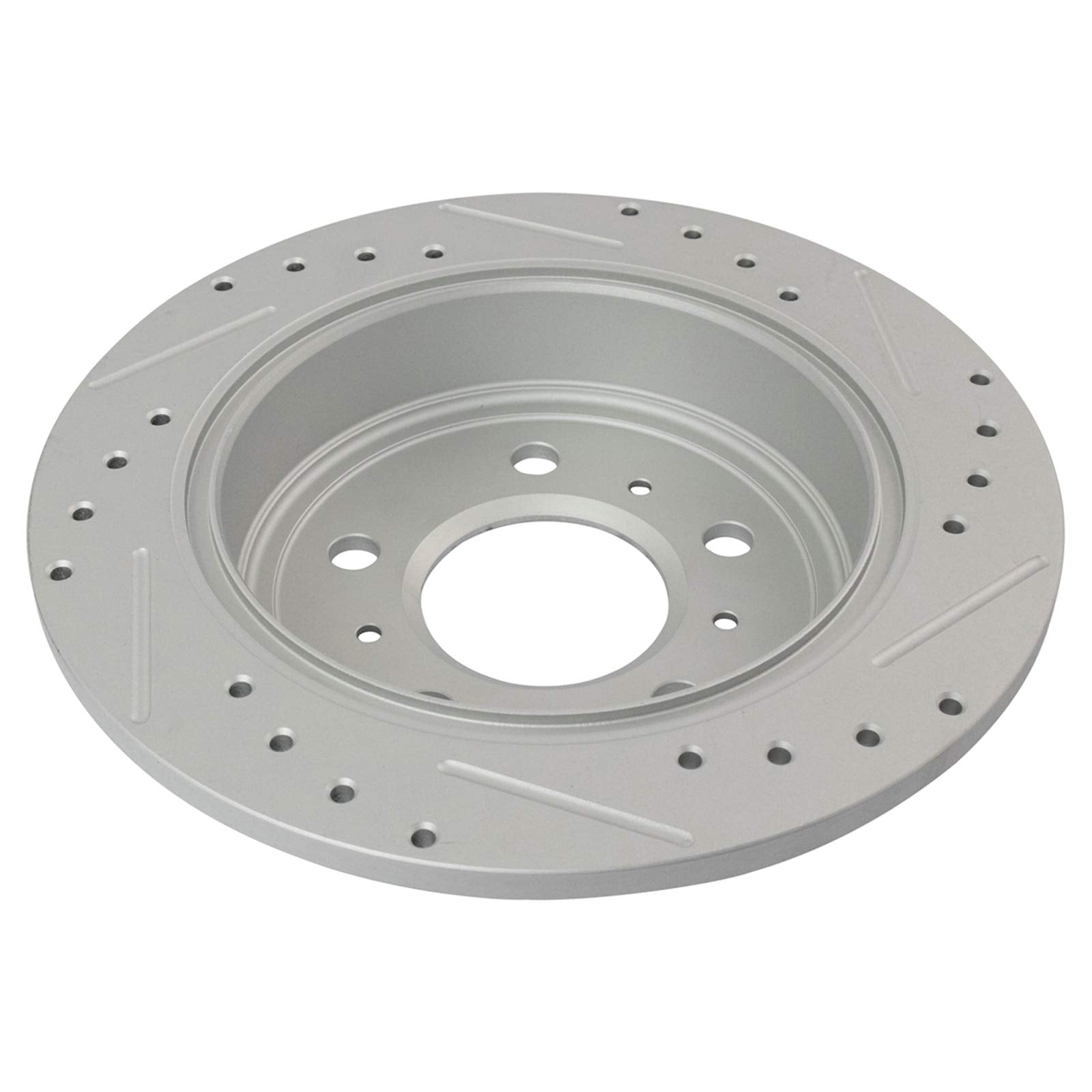 Trq Rear Performance Brake Rotors Set Premium G-Coated Compatible With 2008-2009 Buick Lacrosse 2006-2010 Chevrolet Impala 2006-