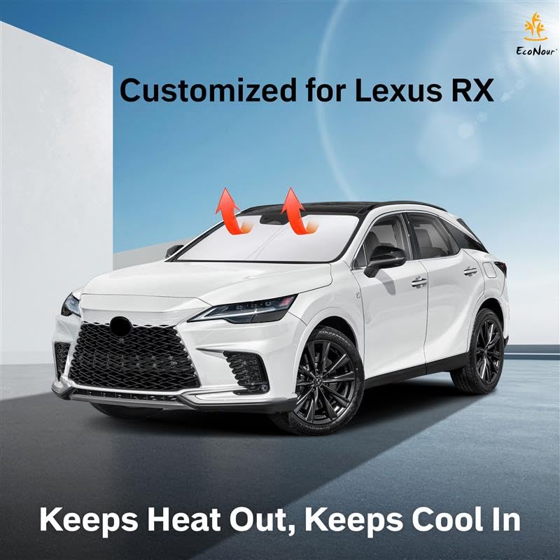 Lexus Rx Econour Car Windshield Sunshade 2023-2025 240T Polyester Material Cars Sun Visor Reflector Blocks Uv Rays - Foldable Su