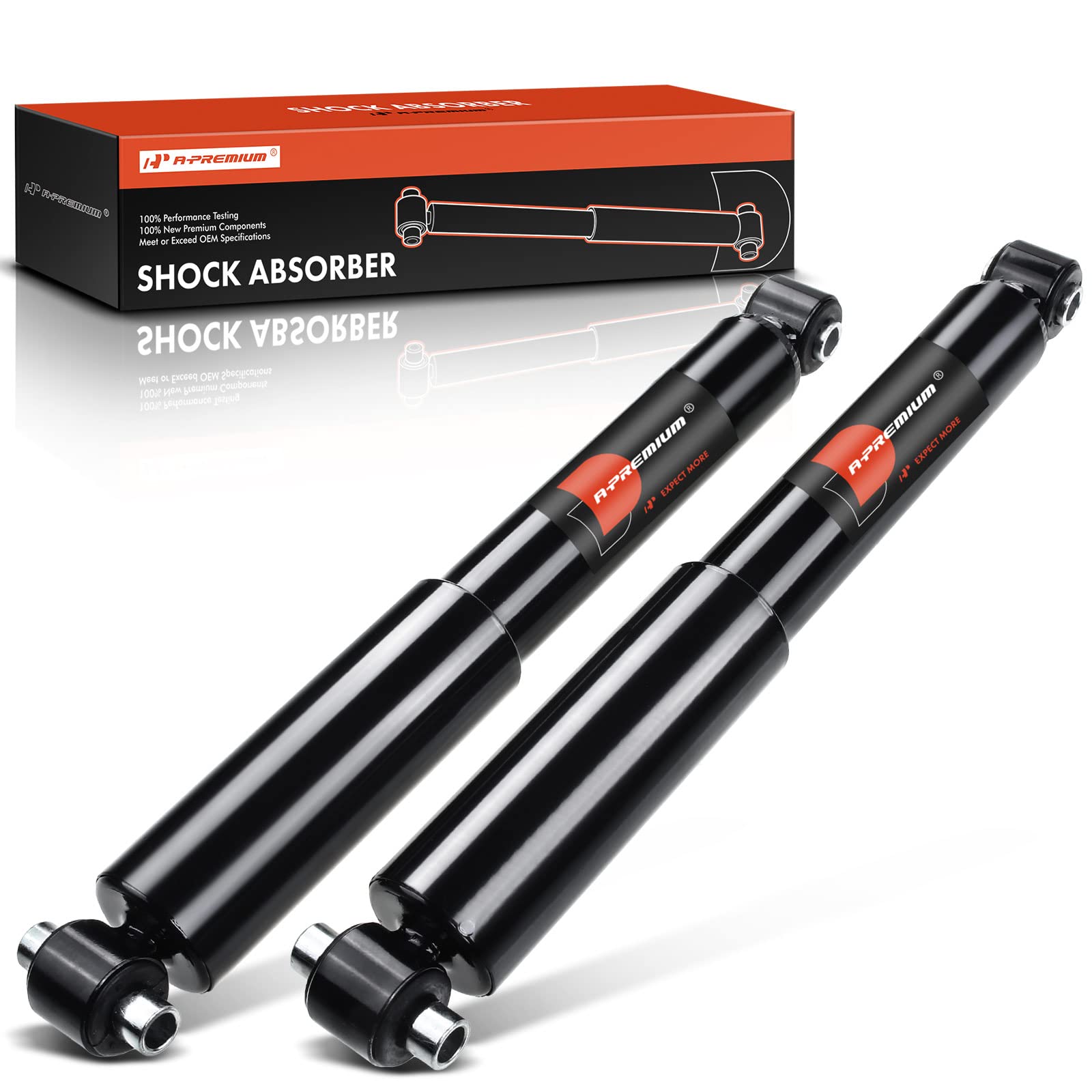 A-Premium Front Pair (2) Shock Strut Absorbers Compatible With Chevrolet Chevy Gmc K1500 K2500 Suburban Tahoe Yukon Cadillac Esc