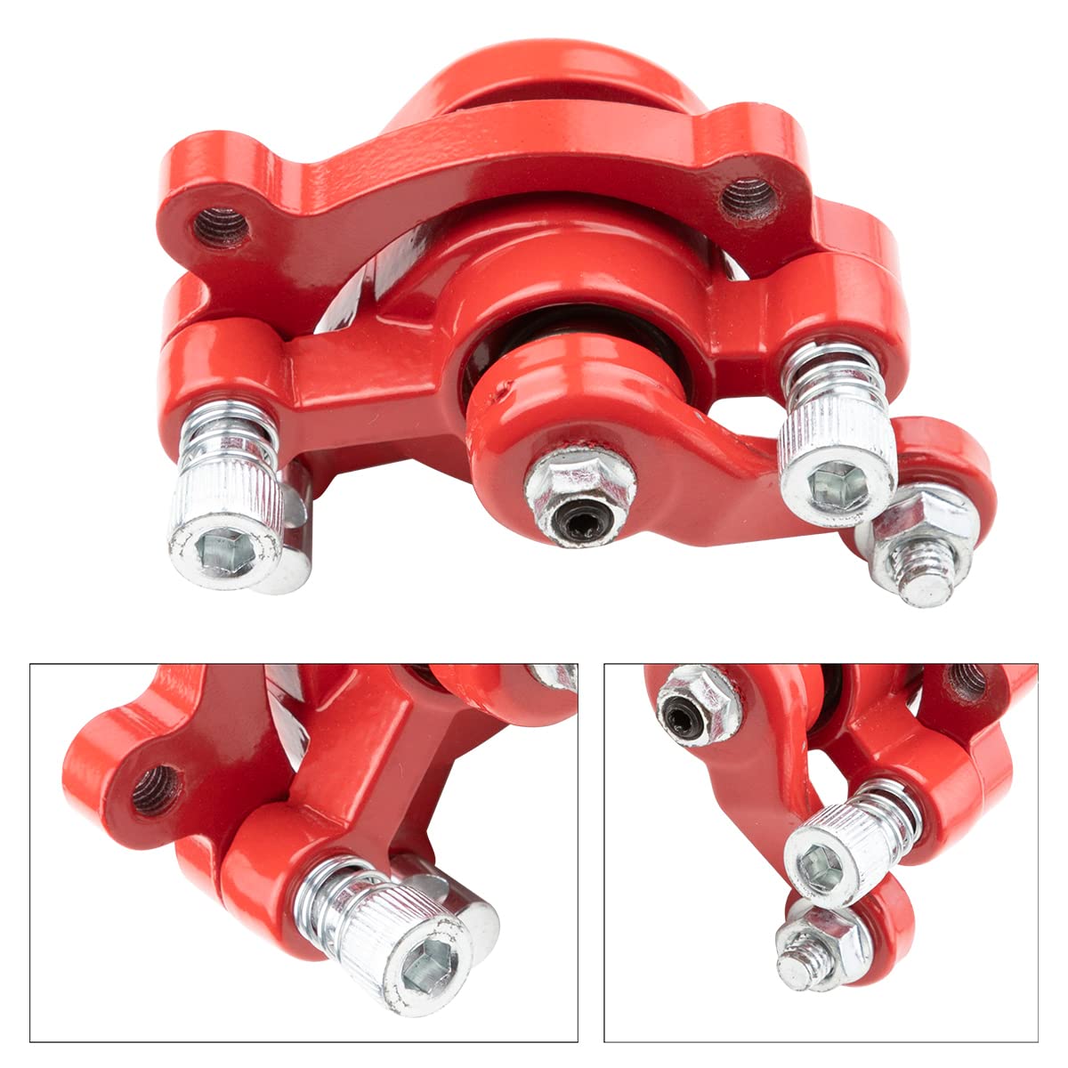 Rear Disc Brake Caliper With Brake Replaced Pads Pull Arm Brake Caliper Fits Motovox Mbx10 Mbx11 Mini Dirt Bike Mm-B80-Br 80Cc 2.5Hp Moto Classic Mini Bike 47Cc 49Cc Pocket Bike Stand Up Goped Scooter