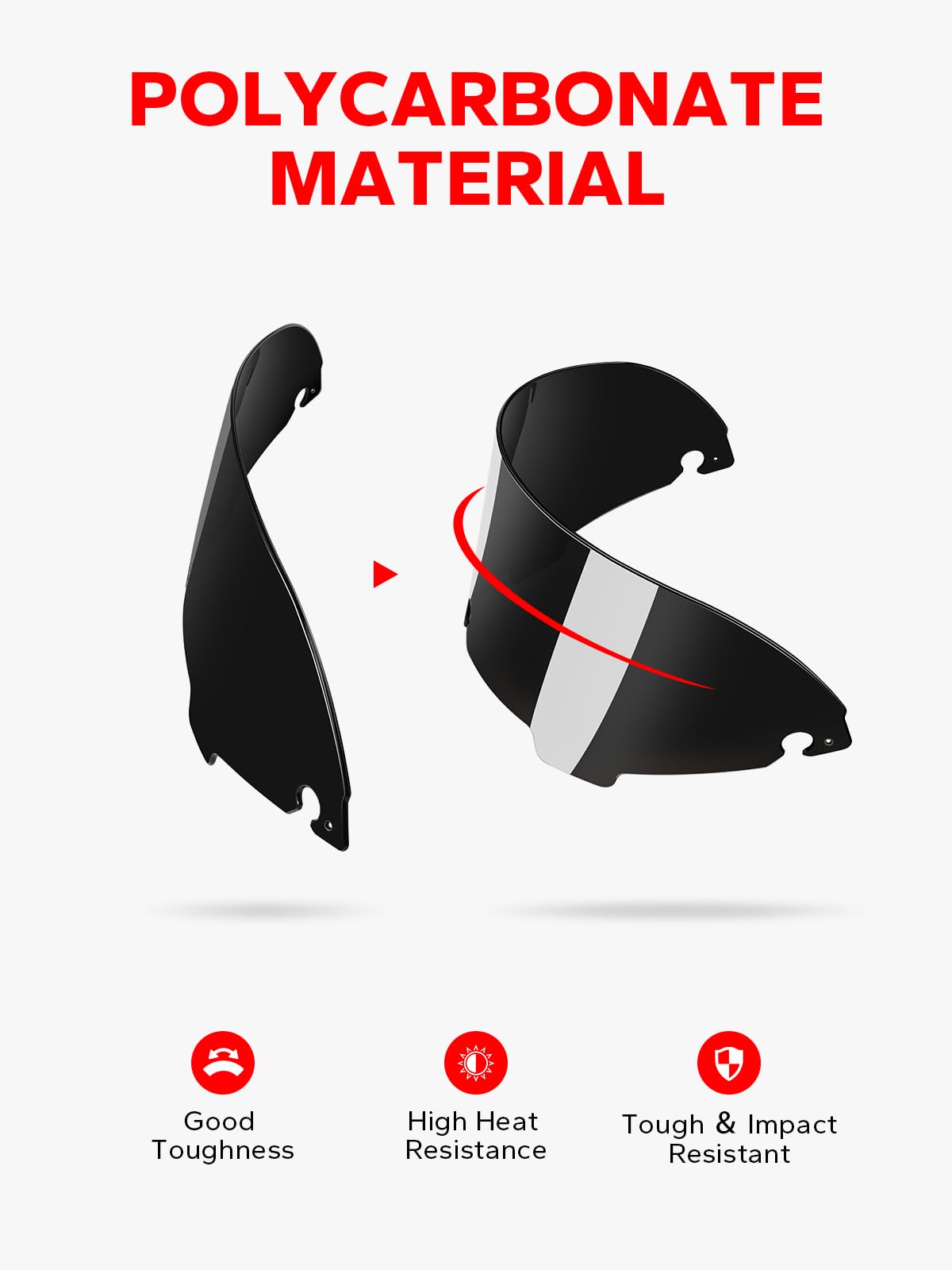 Amazicha 5'' Black Batwing Windshield Windscreen Wind Deflector 96-13 Compatible for Harley Touring Electra Street Glide 1996-20