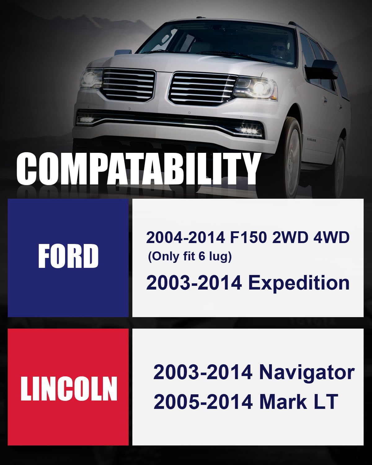 1.5 Inch 6X135 Hubcentric Wheel Spacers For 2004-2014 F150, 6X135Mm Forged Wheel Spacer For 2003-2014 Navigator Expedition With