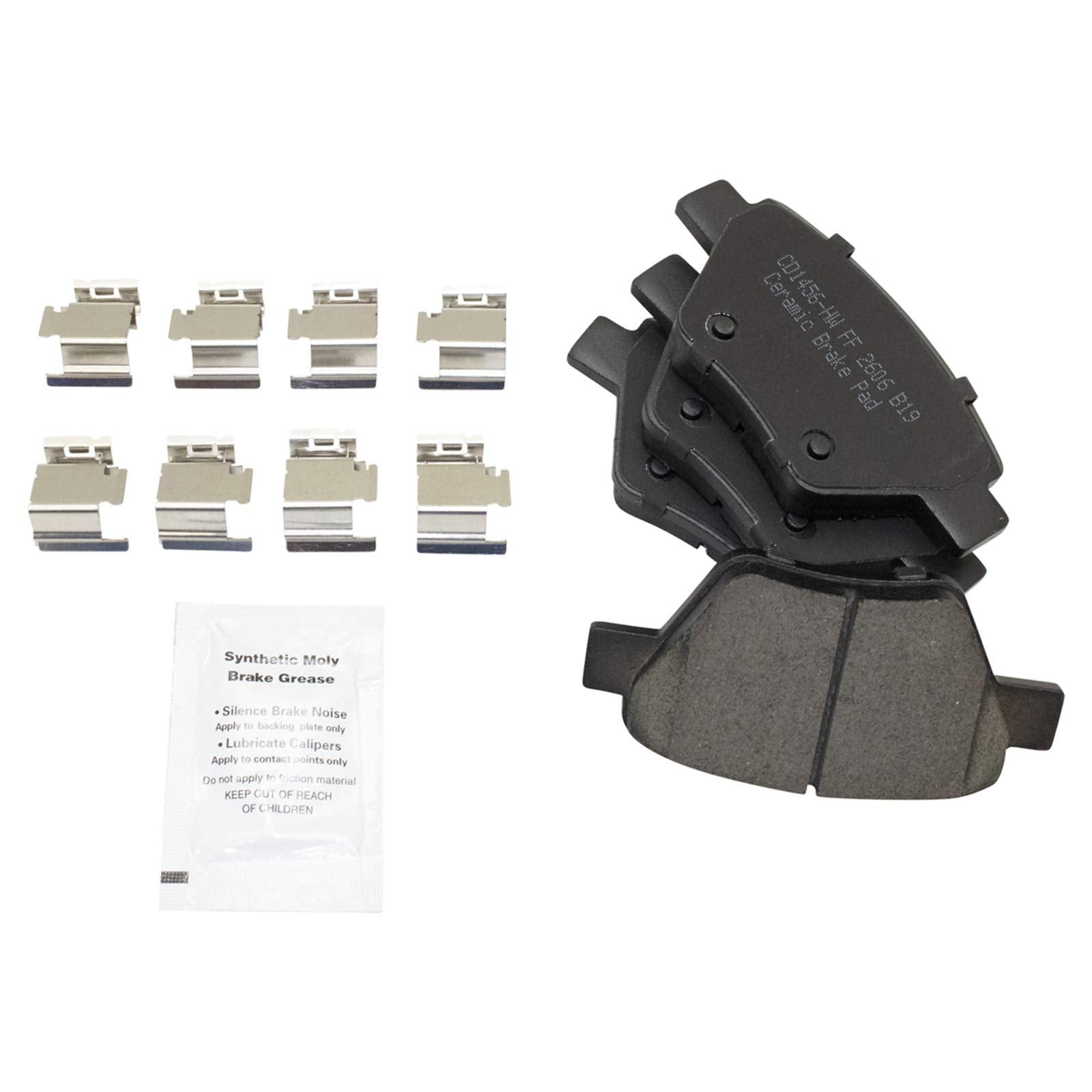 Trq Rear Ceramic Brake Pads & 2 Discs Rotors Set Kit For Vw Volkswagen Jetta Golf