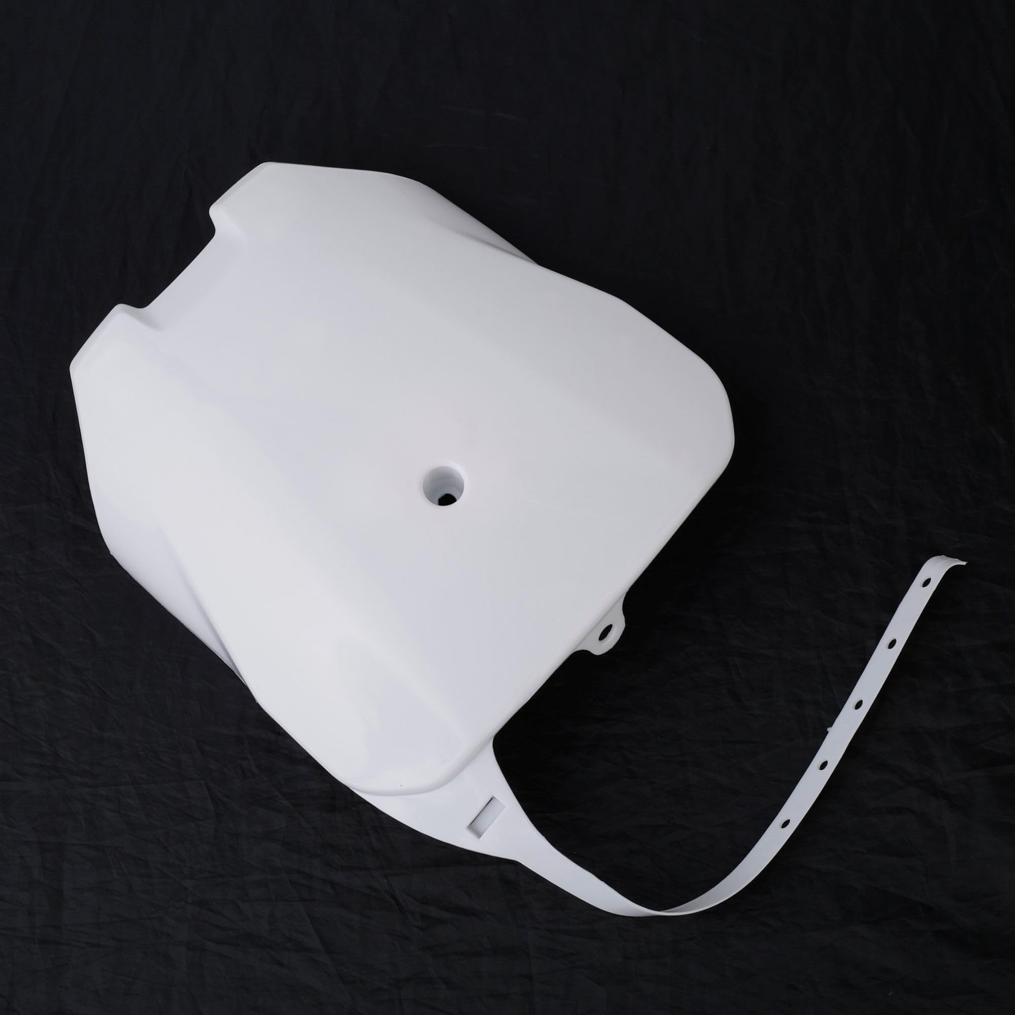 Motorcycle Front Number Plate - Plastic Bike Front Body Armor Fits For Crf70, Crf80, Crf100 - Motocross Parts Attachments For Dirt Fender (White, Size: 30X22Cm)