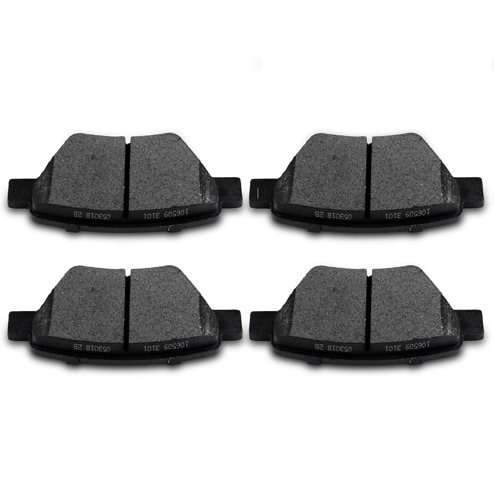 Cciyu Ceramic Rear Brake Pad Set Fit For 10-12 For Audi A3,Quattro,For Vw For Type 1,For Eos,For Golf,For Golf R,11-14 For Vw Fo