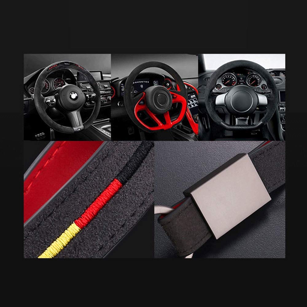 Bollaer Luxury Key Rings Car Valet Keychain, Car Keychain For Porsche Audi Mercedes Bmw Cadillac Lexus Ford, Keyring Gift For Man And Women