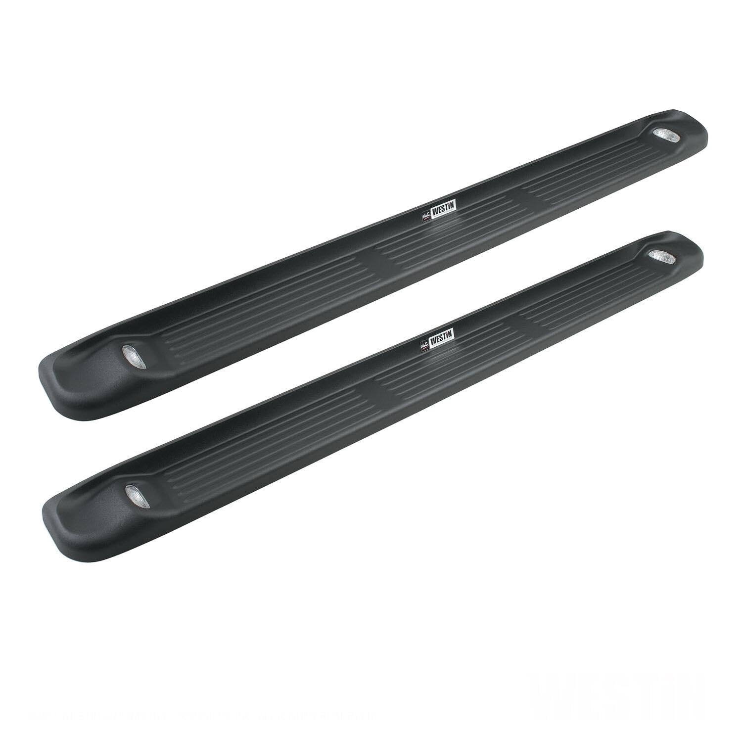Westin 27-0015 Molded Running Boards Lighted 79 In. Black Pair