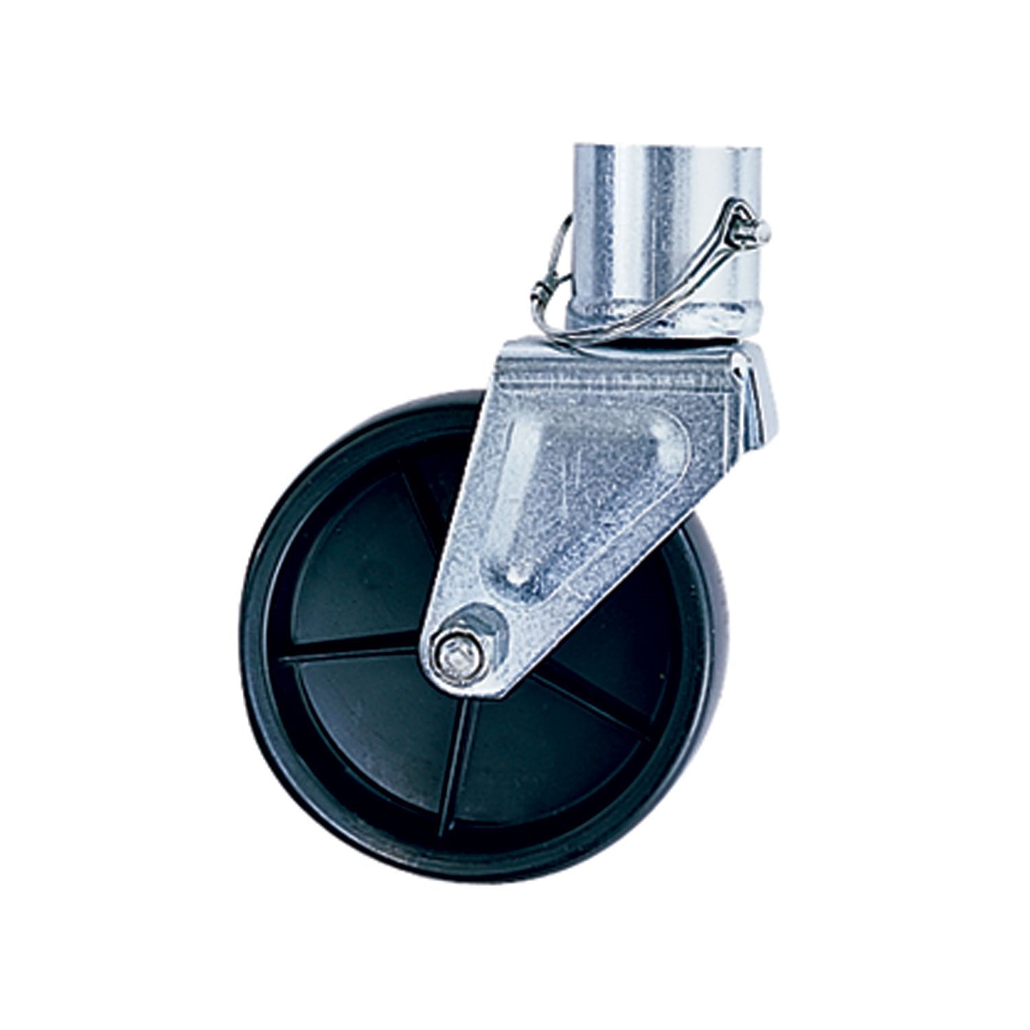 Bulldog 500245 Black Universal 6'' Trailer Jack Poly Wheel Caster With Pin (1200 Lbs. Capacity)