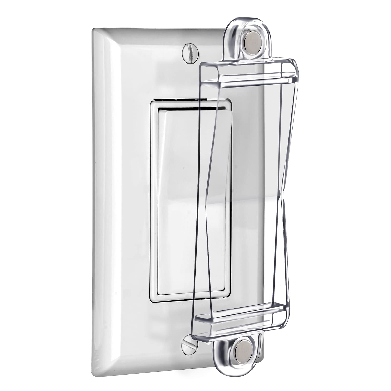 Light Switch Guard Cover- Pszeznz Light Switch Outlet Covers For Flat Modern Wall Switches-Child Safety Protection(Clear,1 Piece)