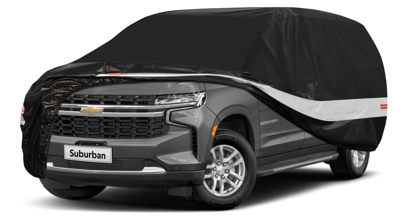Holthly 10 Layers Suv Car Cover Custom Fit For Chevrolet Chevy Suburban (1973-2024) Waterproof All Weather For Automobiles, Outd