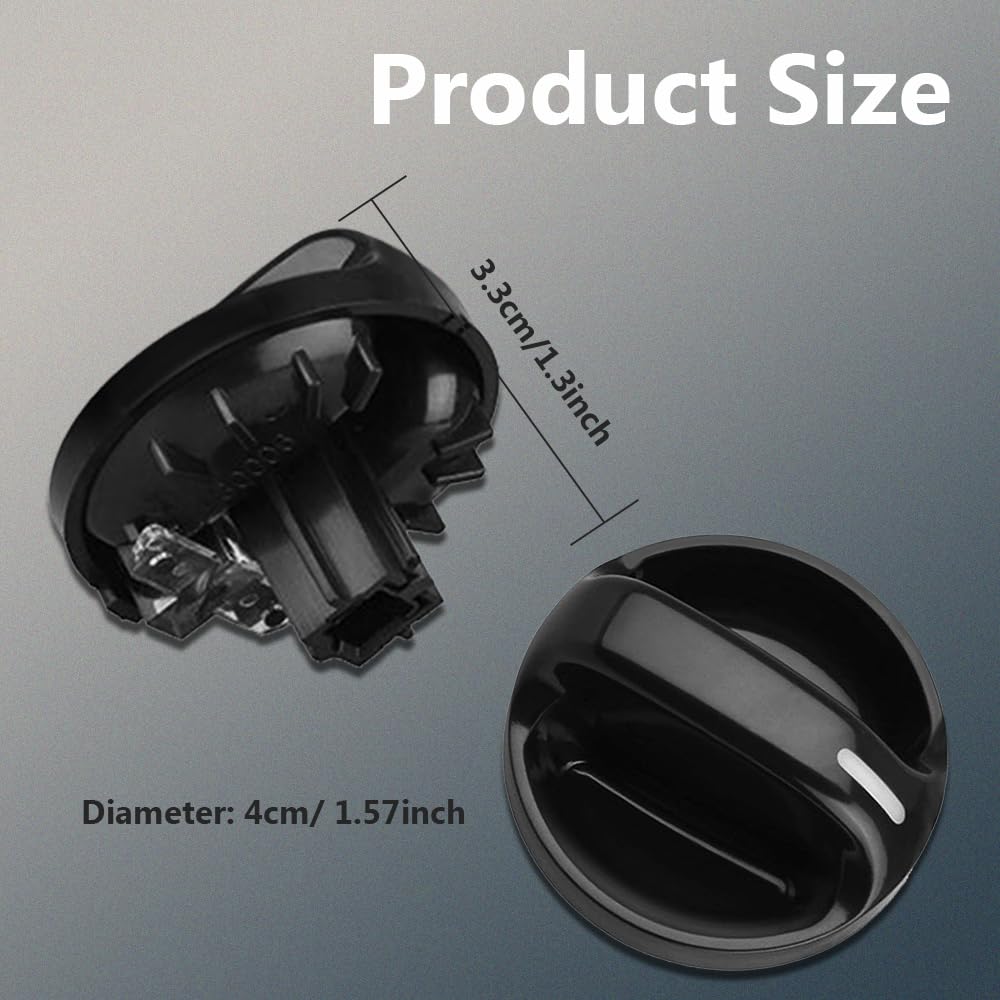Kutyun 3Pcs AC Climate Control Knob, Replacement AC Heater Blower Fan Control Knob #55905-0C010, Car Accessories Air Conditioner