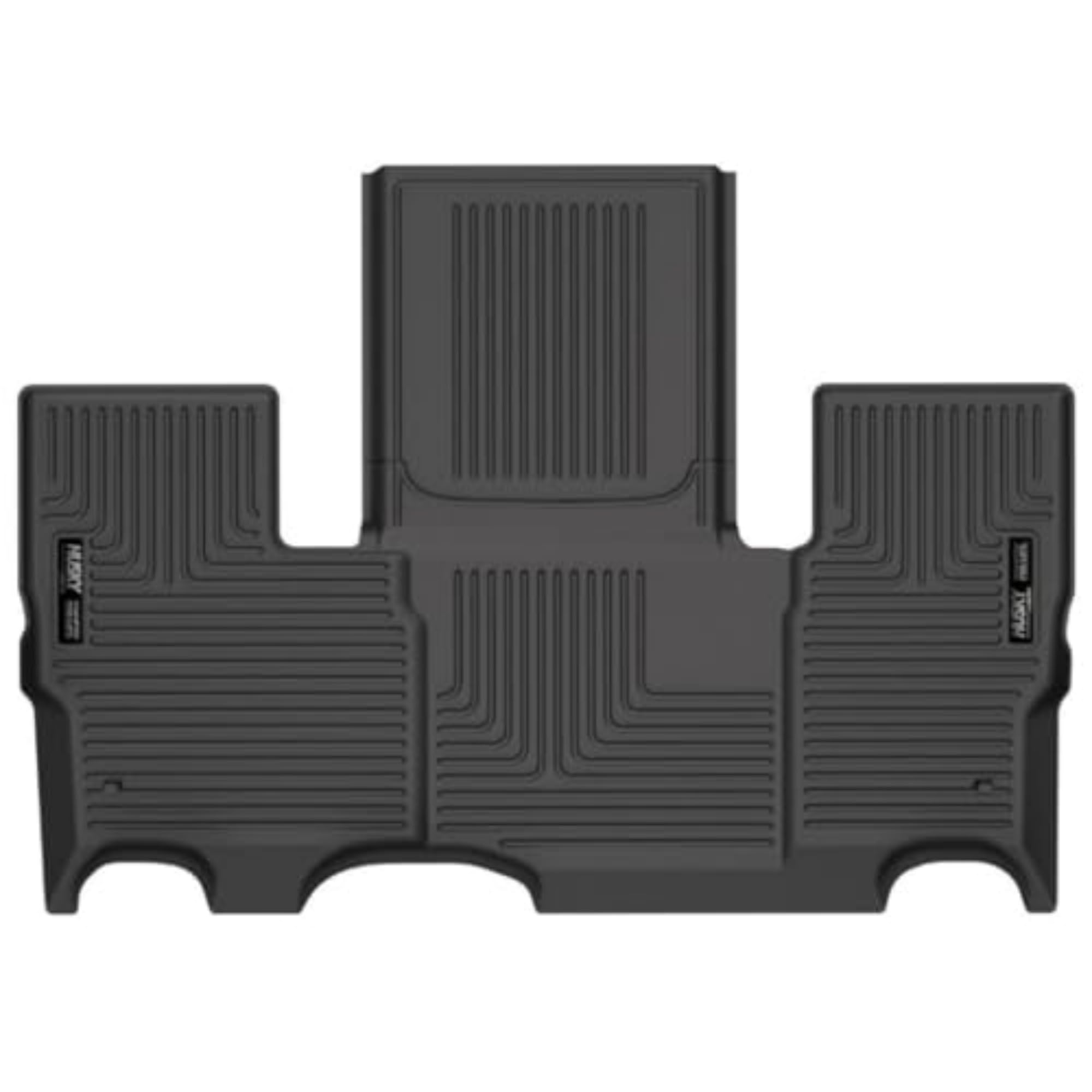 Husky Liners Weatherbeater Floor Mats | Fits 2022 - 2024 Jeep Grand Wagoneer W/2Nd Row Bucket Seats | 3Rd Row, 1-Pc Black - 14181
