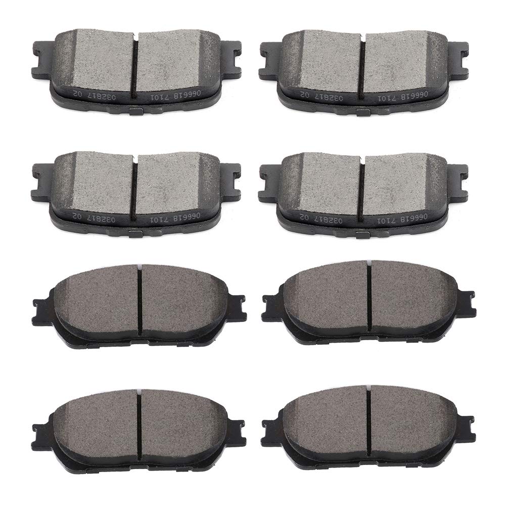 Ceramic Brake Pads Kits,Scitoo 8Pcs Brakes Pads Set Fit For 2002-2003 For Lexus Es300,2004-2006 For Lexus Es330,2005-2006 For To
