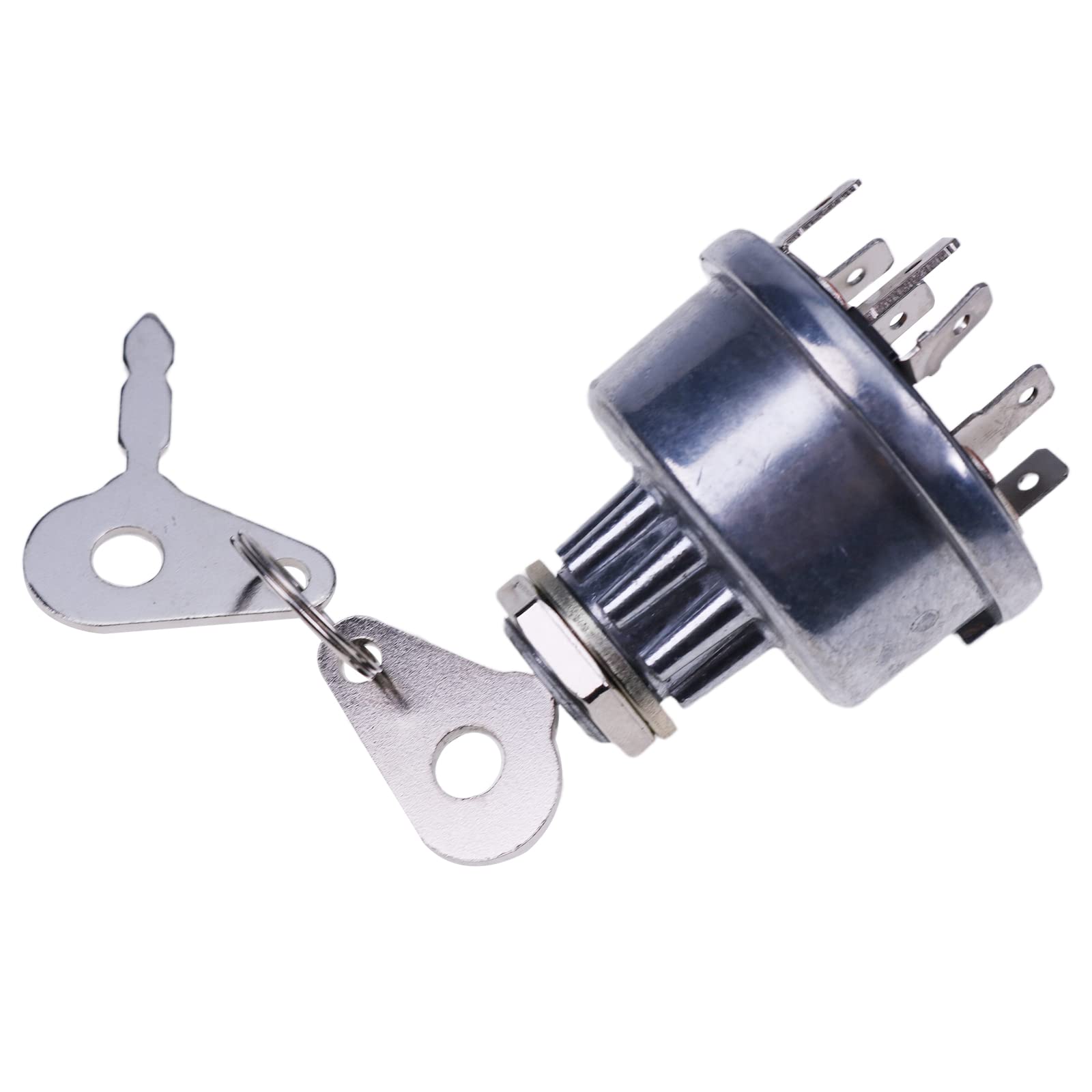 Jzgrdn Ignition Key Switch E7Nn11N501Ab Compatible With Ford 2000 3000 4000 5000 6000 7000 8000 2600 3600 4600 Tractor, 530 531 532 535 540 545 550 555 5500-50 420 445 450+++Backhoe