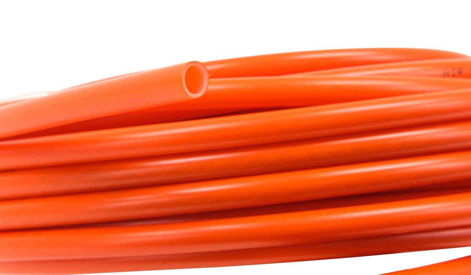 Mytee Products 3/8'' OD x 100' Orange SAE J844 Nylon Air Brake Tubing DOT Approved | Pneumatic Nylon Air Line Hose for Air Brake