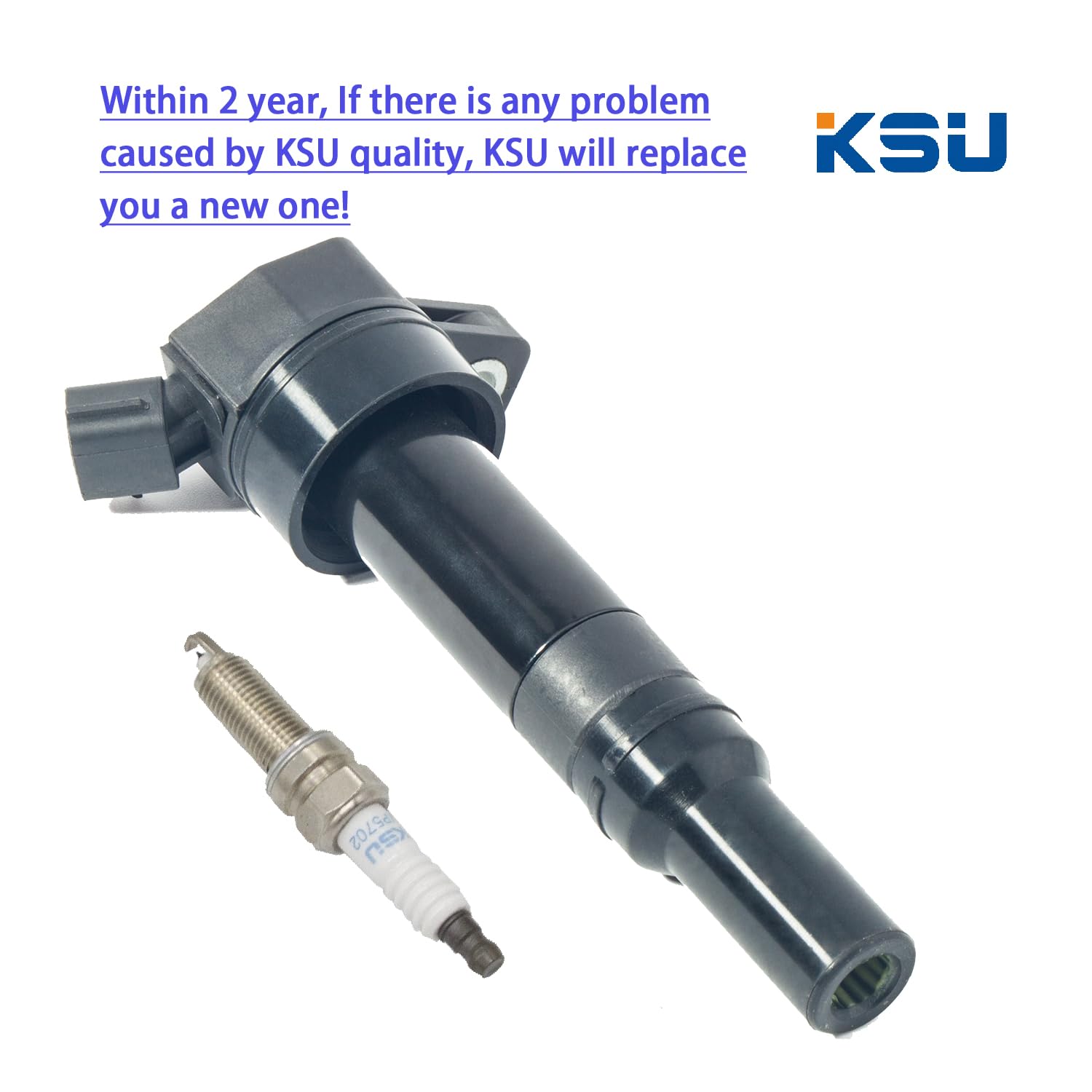 Ksu Coil Pack & Spark Plug Compatible With Hyundai Tucson 2.0L L4 2014-2021