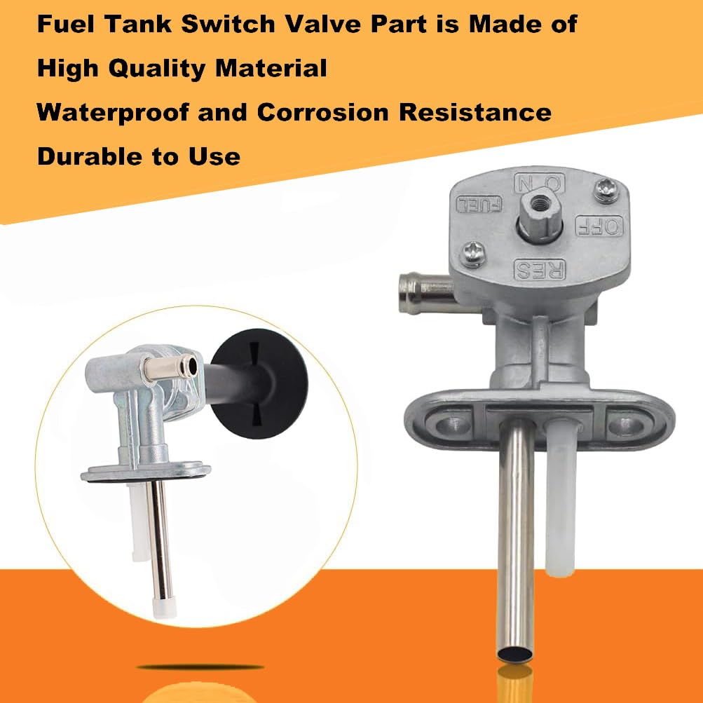 Earlyred Fuel Valve Petcock And Lever Screw For Yamaha Grizzly Bruin Yfm 350 660 Fuel Tank Switch Valve And Lines For Kawasaki Prairie Kvf 360 400 5Km-24500-10 51023-1402 51023-1316