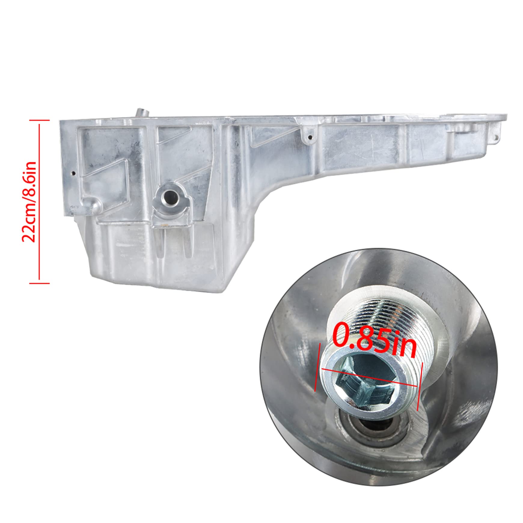 Silscvtt Engine Oil Pan Replacement for Chevy Tahoe 2001-2006 Replacement for GMC Yukon 2000 4.8L 5.3L 6.0L 264-135 GMP53A