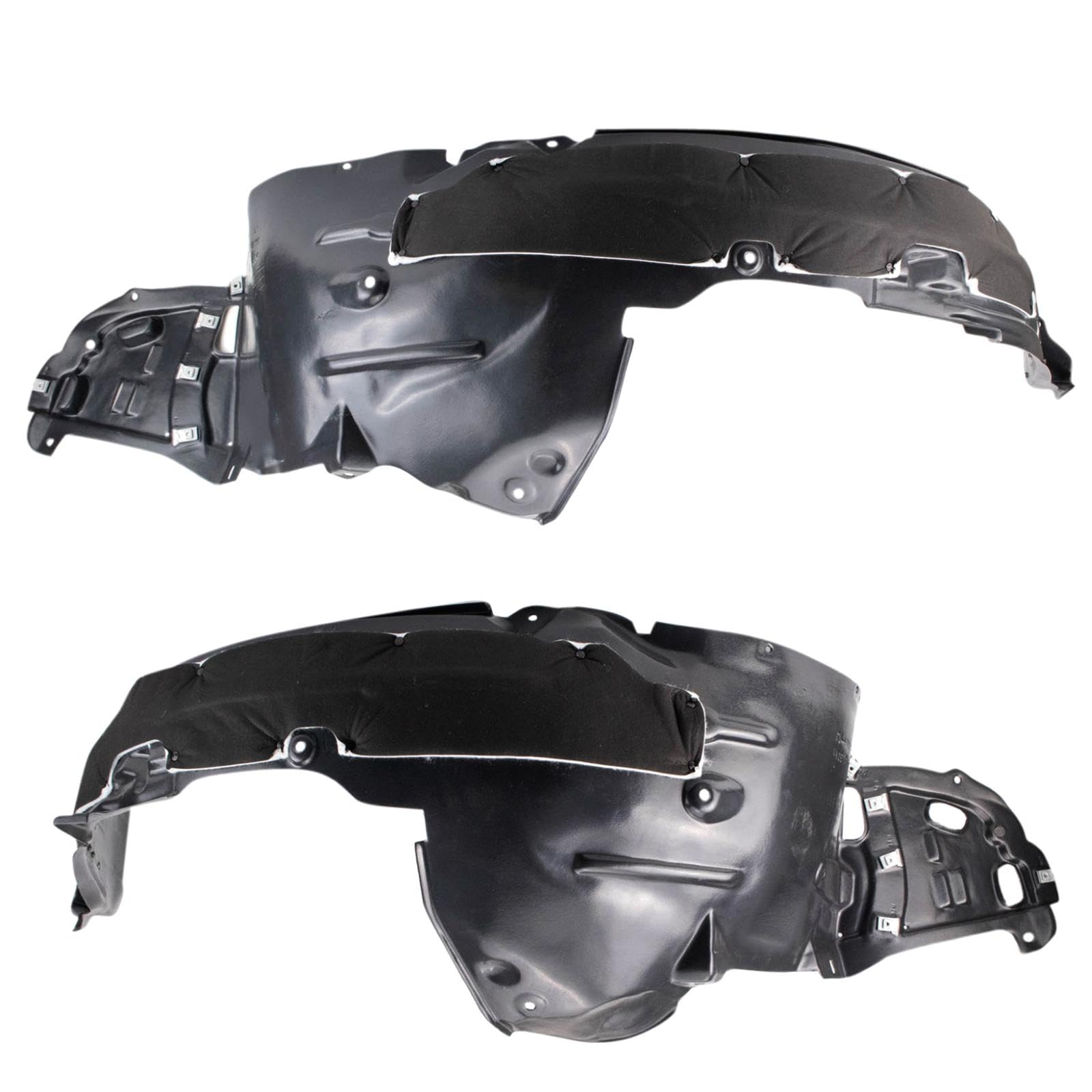 Trq Front Inner Fender Liner Set Compatible With 2018-2020 Acura Tlx Ac1248138 Ac1249138