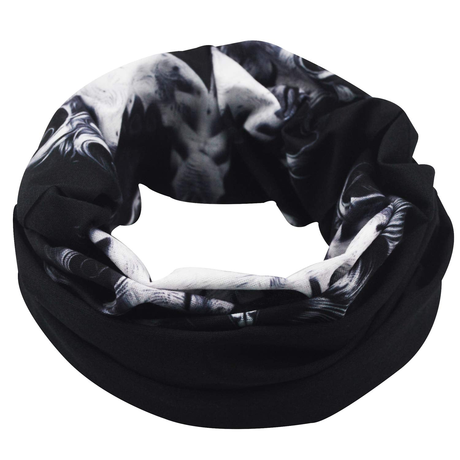 Obacle Skull Face Mask for Women Men Dust Wind Sun Protection Seamless Bandana Face Mask for Rave Festival Motorcycle Riding Bik