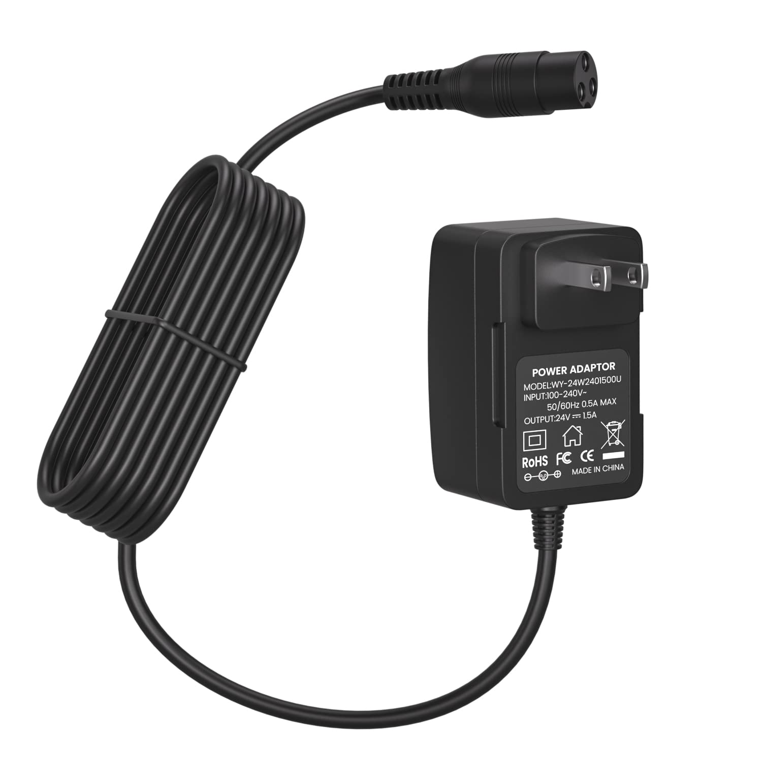 Auspow 24V Power Supply For Razor Mx350, Dirt Quad, Pocket Mod, E200, E300, Pr200, E100, E500, And Sports Mod, 3-Prong 24V 1.5A