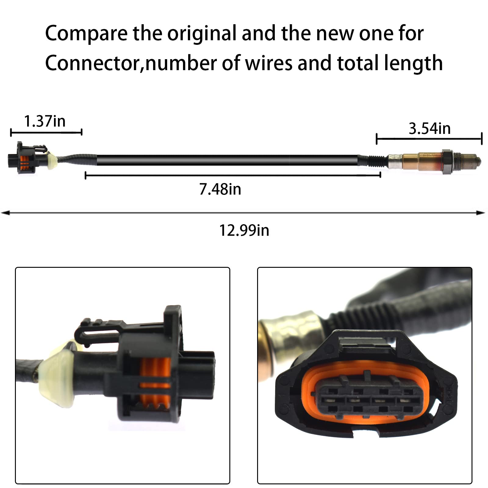 Oxygen Sensor 213-4698 O2 Sensor Compatible With Chevrolet Cruze Limited Sonic Trax, Replace #55572216 250-24612