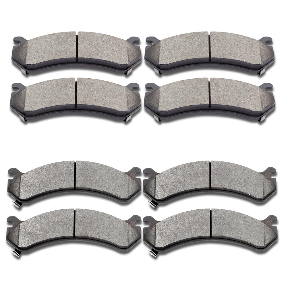 Scitoo D784 D785 Front Rear Semi-Metal Brake Pads Sets Fit For Chevrolet 1999 2000 2001 2002 2003 2004 2005 2006 2007 2008 2009