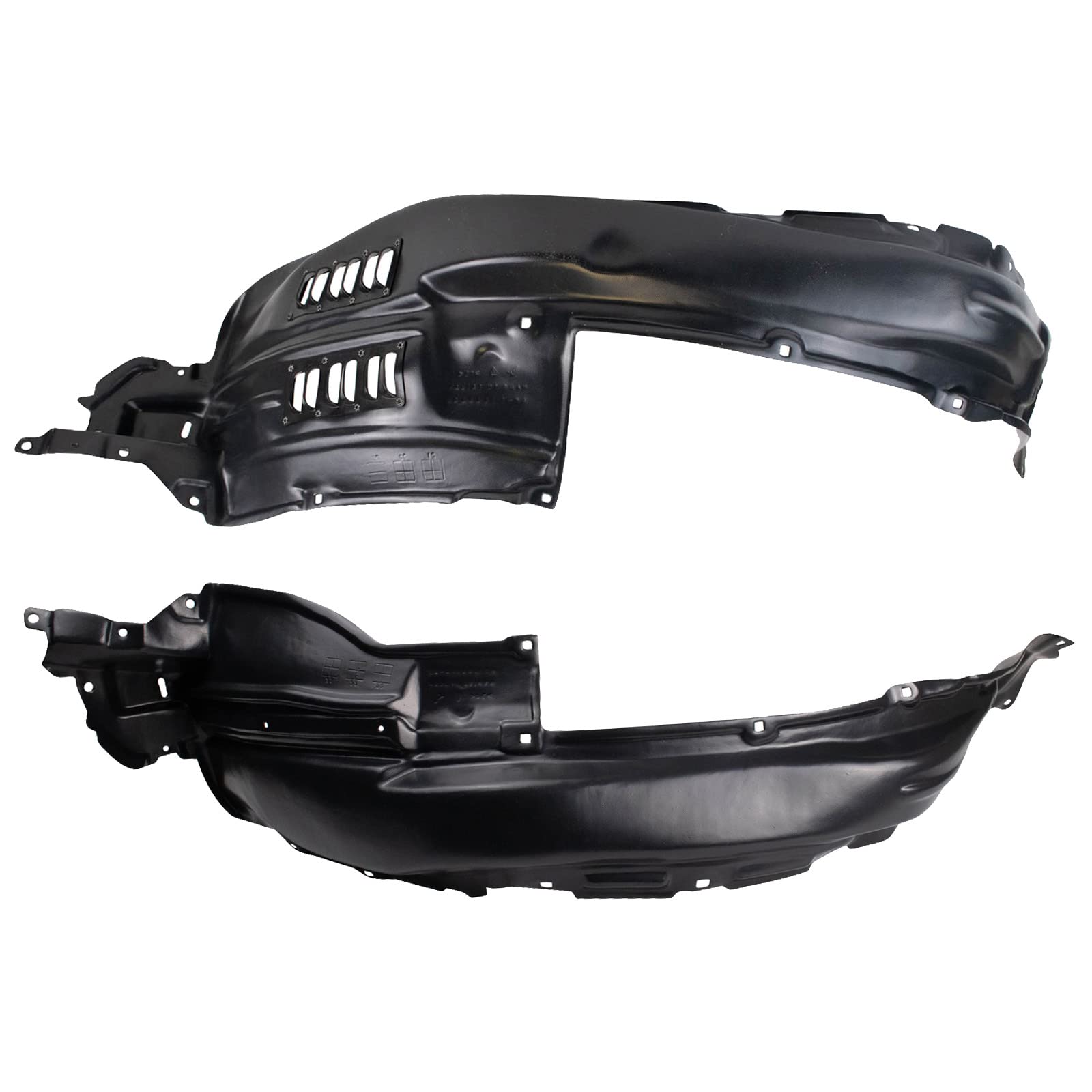 Trq Front Inner Fender Liner Set Compatible With 2010-2013 Toyota 4Runner To1248165 To1249165