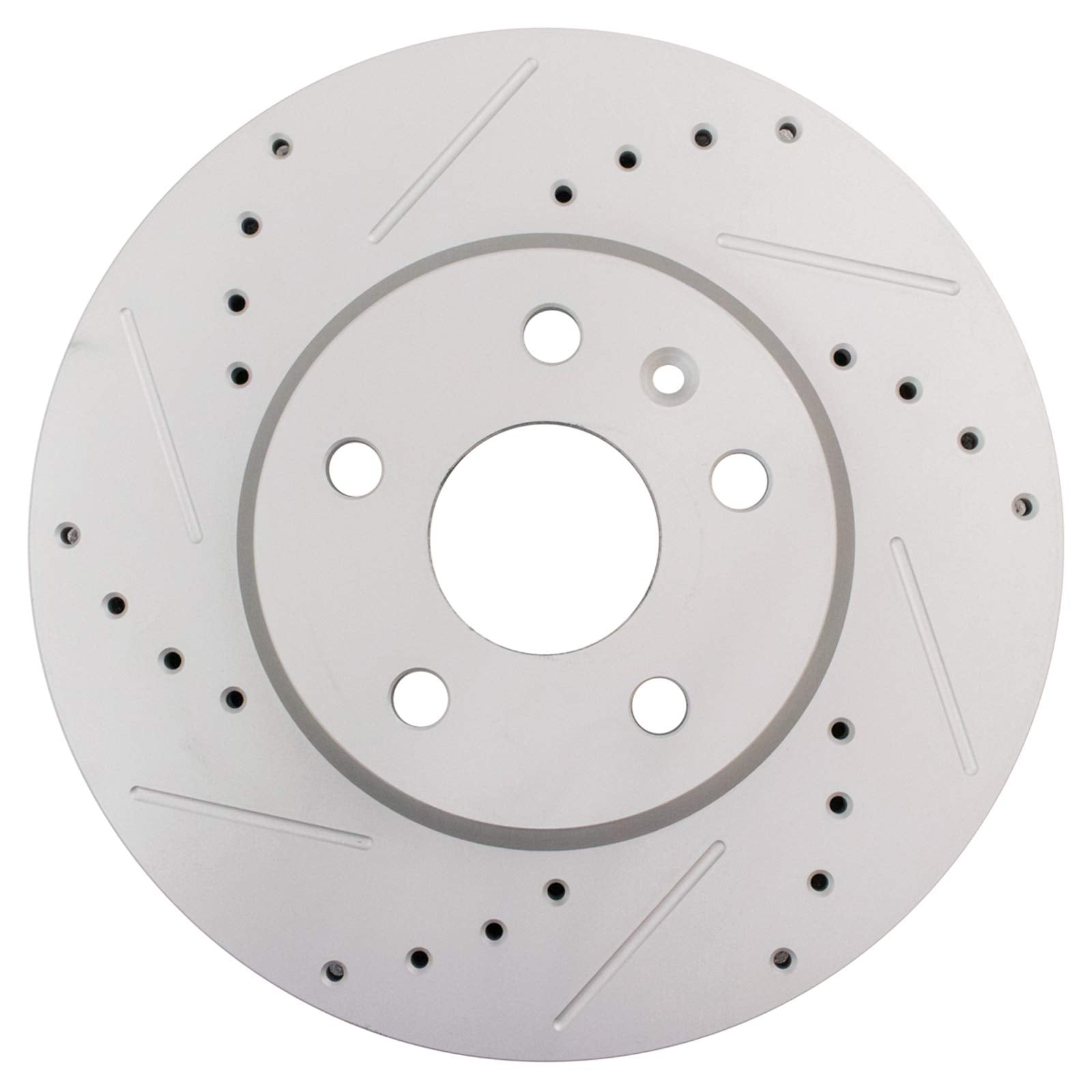 Trq Front Performance Brake Rotor Drilled Slotted Pair Set For 9-5 / Allure/Camaro/Equinox/Impala/Lacrosse/Malibu/Malibu Limited