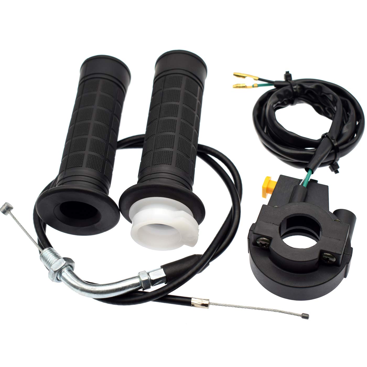 Riyitauto Twist Throttle and 36'' Cable Handle Grip Kill Switch Set for 7/8'' 22mm Handlebar 49cc 66cc 80cc Engine Motorized Bic