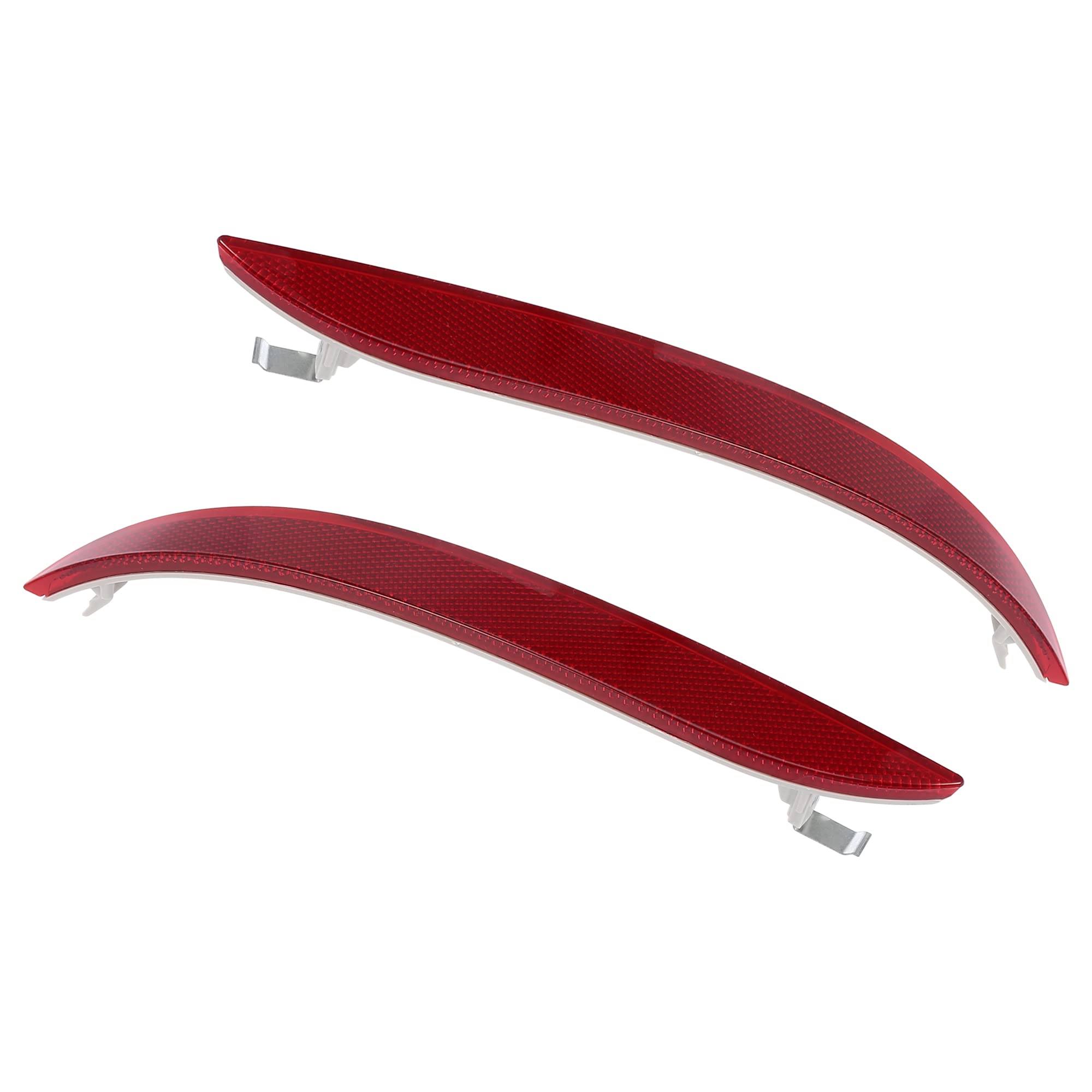 X Autohaux 1 Pair Car Rear Bumper Reflector Strip Cover Left Right Side 63147183913 63147183914 For Bmw 550I 2008-2010