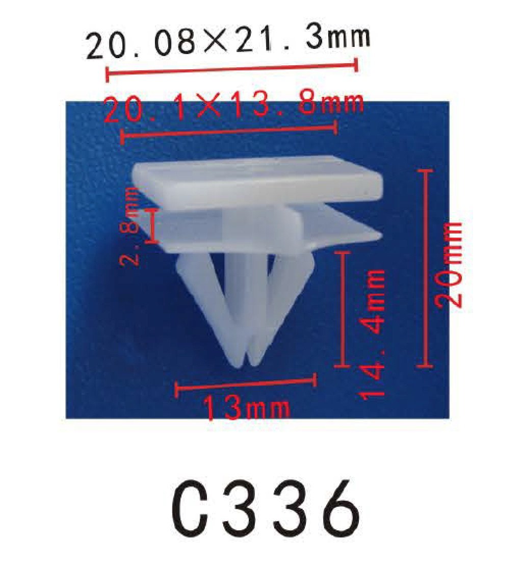 Autobahn88 Retainer Clip For Sill Panel,Rocker Panel, Compatible With Gm, Chevrolet Impala, Lumina, Monte Carlo, C&K Trunk 2000-